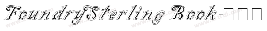 FoundrySterling Book字体转换